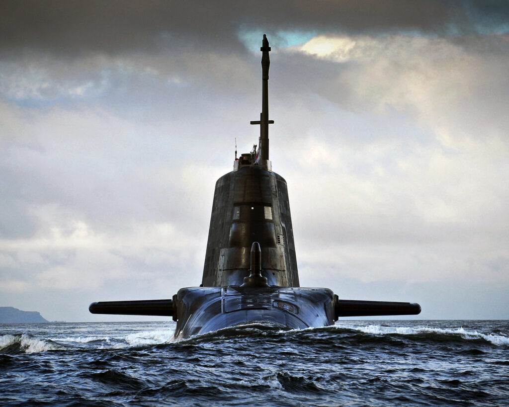 Submarine at sea